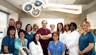 The Pi Dental Center Team with Dr. Glenn Wolfinger
